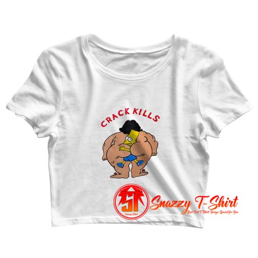 Bart Crack Kills Crop Top Shirt