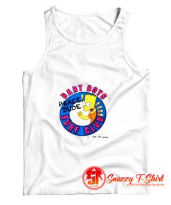 Bart Simpson Cartoon Surf Club Tank Top