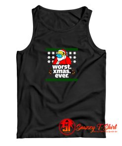 Bart Simpson Worst Christmas Tank Top