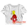 Bart Simpson x Biker Kaneda Akira Movie Crop Top Shirt