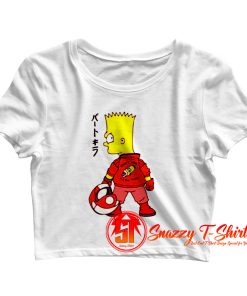 Bart Simpson x Biker Kaneda Akira Movie Crop Top Shirt