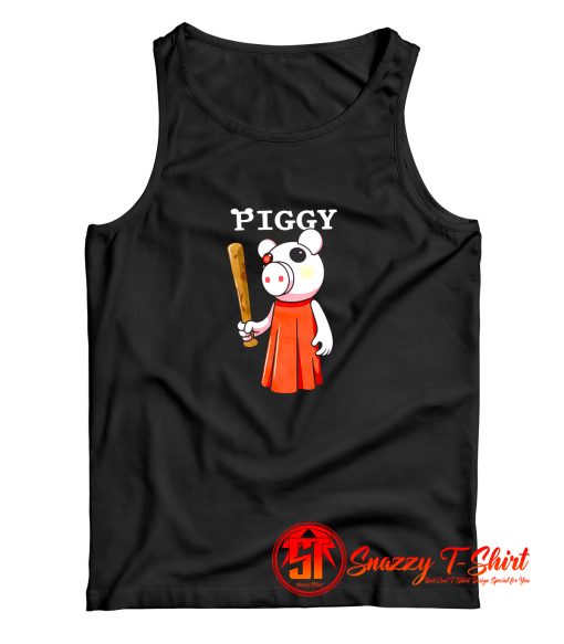 Baseball Bat Piggy Character Tank Top