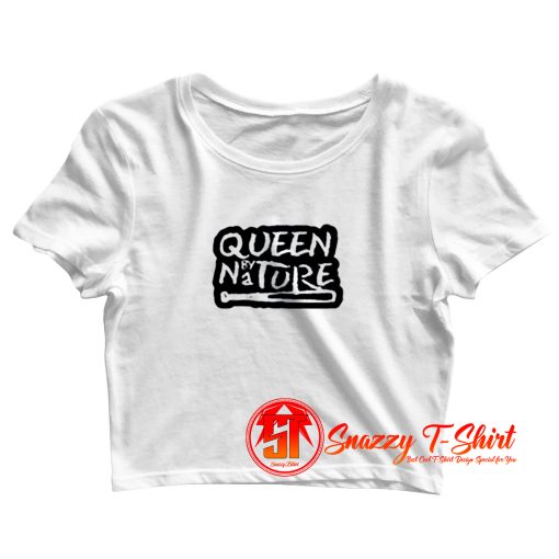 Baseball Bat Queen By Nature Crop Top Shirt