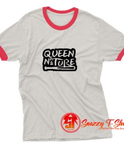 Baseball Bat Queen By Nature Ringer Tee