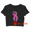 Baseball Pink Ribbon Crop Top Shirt