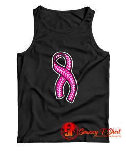 Baseball Pink Ribbon Tank Top