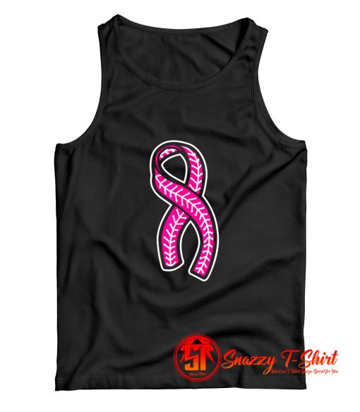 Baseball Pink Ribbon Tank Top