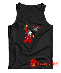 Basketball Santa Christmas Hat Ball Tank Top