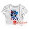 Batman Captain America Crop Top Shirt