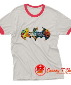 Batman Neon Logo Ringer Tee