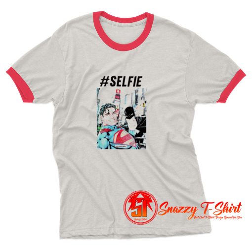 Batman Paris Selfie Ringer Tee