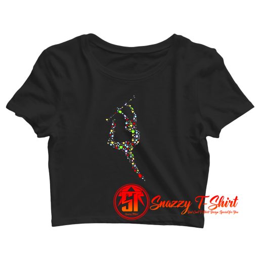 Baton Twirling Hearts Crop Top Shirt