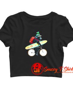 Bear Bicycle Crop Top Shirt