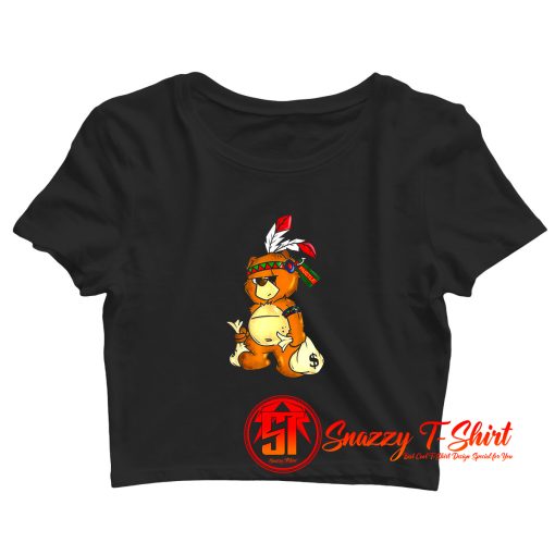 Bear Hustle Money Rap Boys Christmas Crop Top Shirt