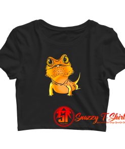 Bearded Dragon Pogona Lizard Crop Top Shirt