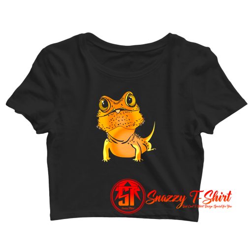 Bearded Dragon Pogona Lizard Crop Top Shirt