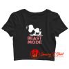 Beast Mode Gym Training Mode On Try Hard Snoopy Crop Top Shirt