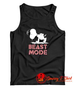 Beast Mode Gym Training Mode On Try Hard Snoopy Tank Top