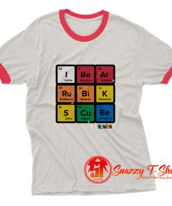 Beat Rubiks Cube Ringer Tee