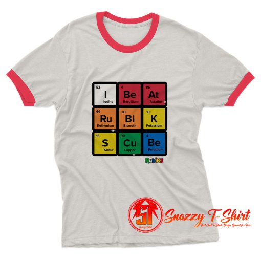 Beat Rubiks Cube Ringer Tee