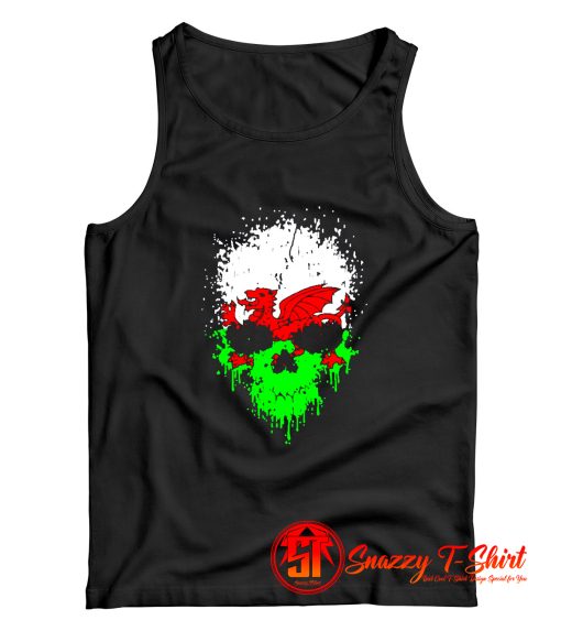 Beautiful Dripping Gothic Skull Tank Top