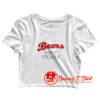 Beers Not Tears Crop Top Shirt