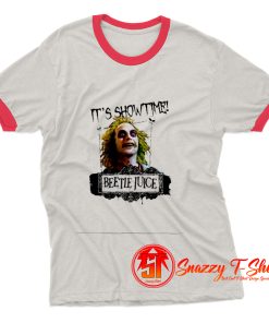 Beetlejuice 80s Showtime Cult Film Movie Ringer Tee