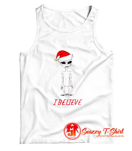 Believe Alien Christmas Tank Top