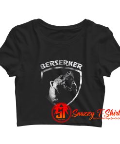 Berserker Bear Warriors Norse Mythology Crop Top Shirt