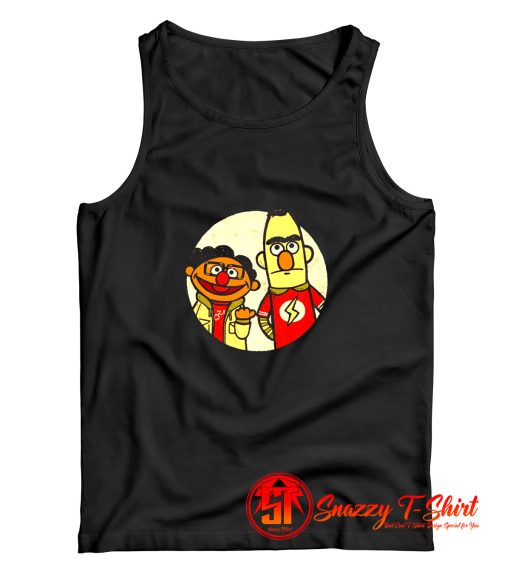 Bert and Ernie Puppet Mashup Big Bang Theory Tank Top