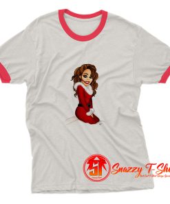 Best Mariah Carey Merry Christmas Ringer Tee