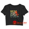 Best pucking dad ever hockey Crop Top Shirt