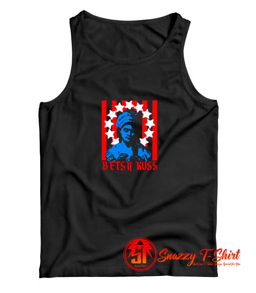 Betsy Ross Flag American Tank Top