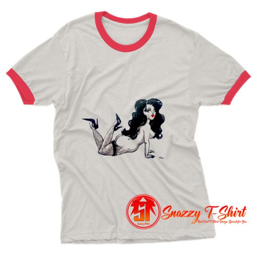 Bettie Page Bondage Rope Ringer Tee