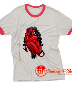 Bettie Page Monroe Shibari Bondage Rope Demon Ringer Tee