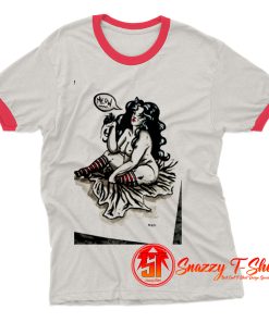 Bettie Page Monroe Shibari Bondage Rope Pin Up Boudior Ringer Tee