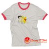 Betty Boop And Winnie Pooh Love Honey Ringer Tee