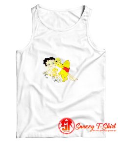 Betty Boop And Winnie Pooh Love Honey Tank Top