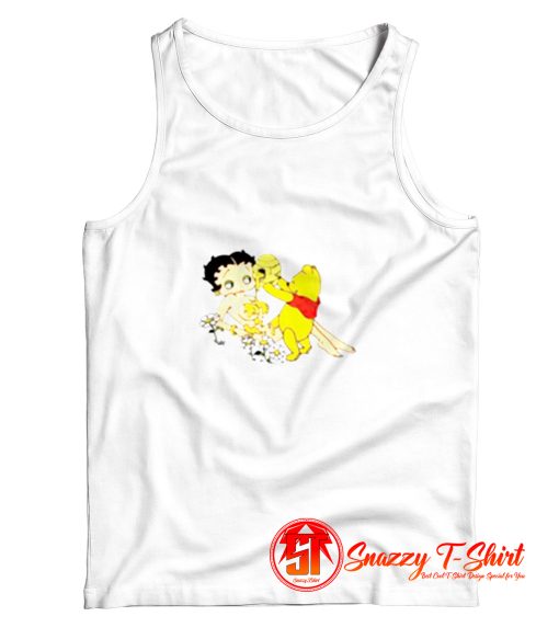 Betty Boop And Winnie Pooh Love Honey Tank Top