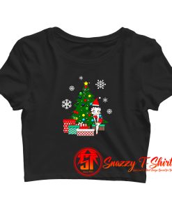 Betty Boop Around The Christmas Crop Top Shirt