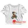 Betty Boop Biker Cartoon Crop Top Shirt