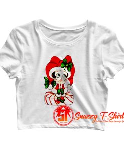 Betty Boop Cute action Christmas Crop Top Shirt