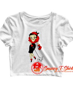 Betty Boop dog Crop Top Shirt