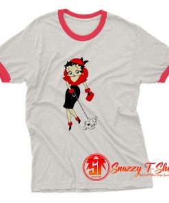 Betty Boop dog Ringer Tee