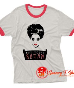 Bianca Rupauk Not Today Satan Ringer Tee