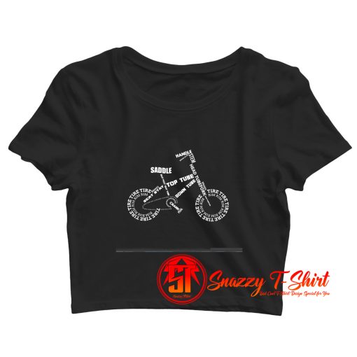 Bicycle Riding Biking Cyclists Cycologist Crop Top Shirt