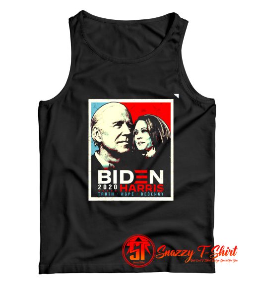 Biden Harris 2020 Truth Hope Decency Tank Top