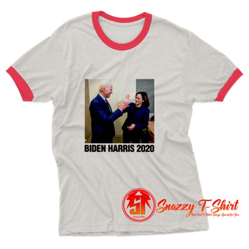 Biden Harris High Five 2020 Kamala Joe Ringer Tee