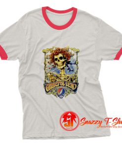 Big Bertha Skull and Roses Ringer Tee