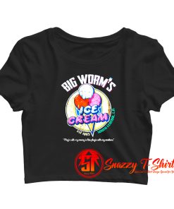 Big Worms Ice Cream Est 1995 Crop Top Shirt